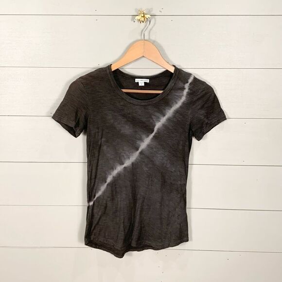 Standard James Perse grey short sleeved tie dye tee shirt size 0 cotton/modal - Picture 1 of 8